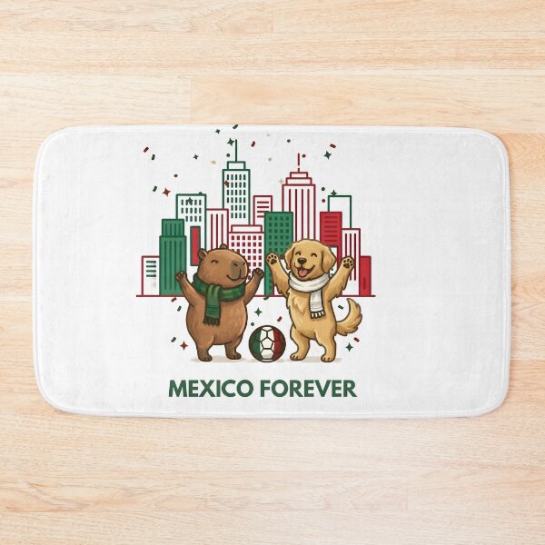 Item preview, Mexico Fun Vibes Capybara And Dog City Skyline designed and sold by laughingshirts.
