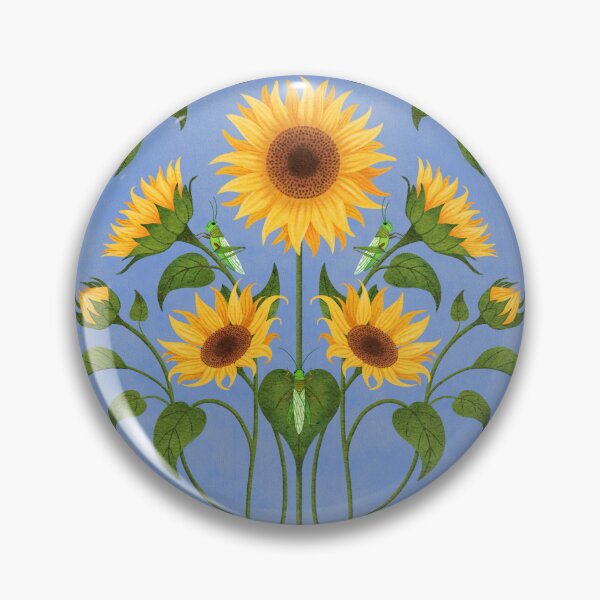 Item preview, Sunflowers and Grasshoppers designed and sold by Caitie-M.
