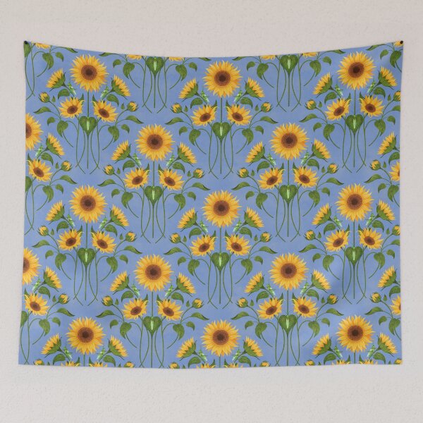 Item preview, Sunflowers and Grasshoppers designed and sold by Caitie-M.