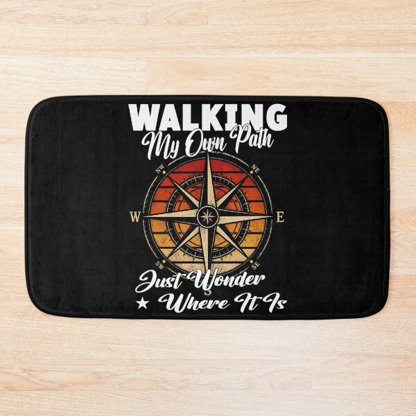 Item preview, Walking My Own Path Just Wonder Where It Is Graphic | Compass Quote Life Adventurer Find Your Own Path T-Shirt designed and sold by Jt41.