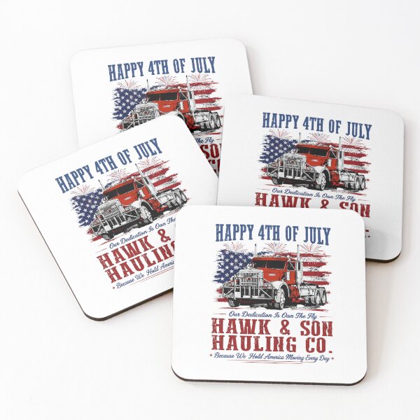 Item preview, Happy 4th of july hawk and son Hauling co the world needs nobody half way designed and sold by Wingedcicada.