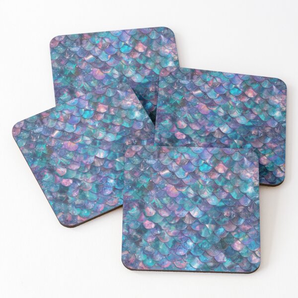 Item preview, Pink Blue Mermaid Print designed and sold by SeaStarMermaids.