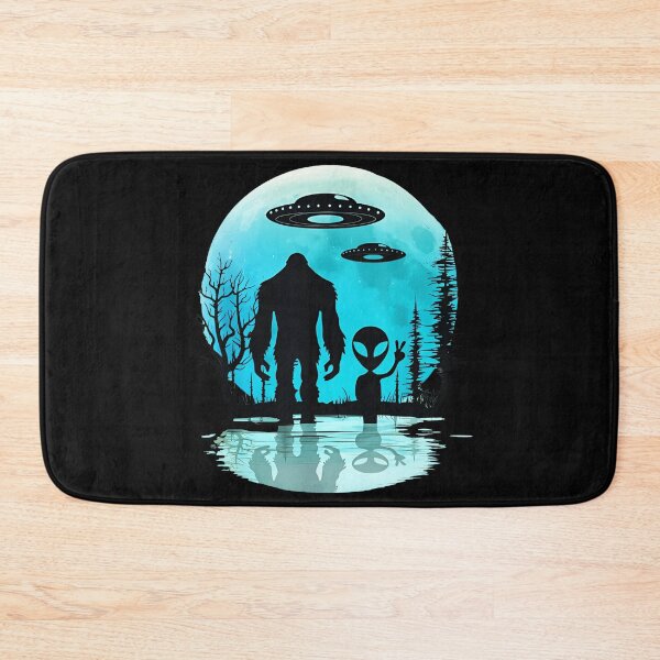 Item preview, Bigfoot Alien UFO Moon Encounter Cryptid Lover designed and sold by LysiTHWIP.