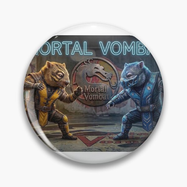 Item preview, Mortal Vombat Funny Martial Arts Warrior Wombats designed and sold by Csaba1983.