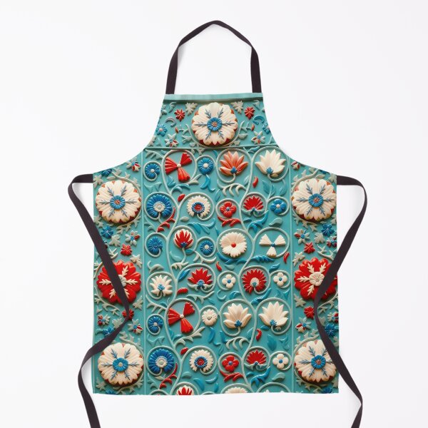 Item preview, Blue Ground Uzbekistan Suzani Embroidery designed and sold by Vicky Brago-Mitchell®.