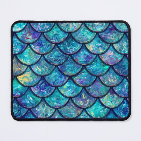 Item preview, Teal Blue Mermaid Print designed and sold by SeaStarMermaids.