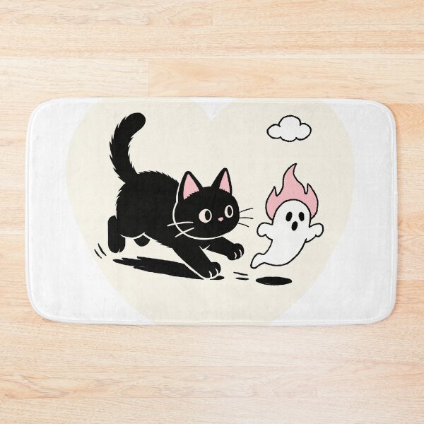 Item preview, Little Black Cat Chasing a Ghost designed and sold by SugarCore.