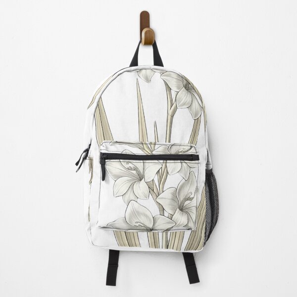 Item preview, Vintage White Gladiolus - Elegant Botanical Sword Lily Art designed and sold by Atlasoloji.