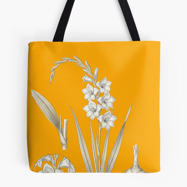 Item preview, Vintage White Gladiolus - Elegant Botanical Sword Lily Art designed and sold by Atlasoloji.