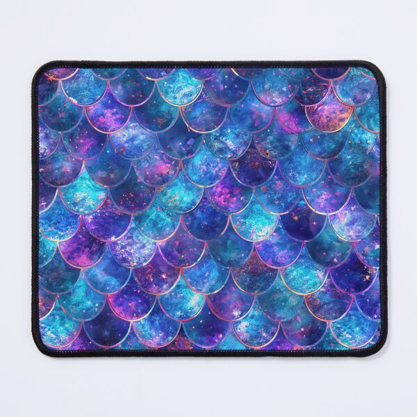 Item preview, Hot Pink Blue Mermaid Print designed and sold by SeaStarMermaids.