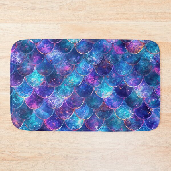 Item preview, Hot Pink Blue Mermaid Print designed and sold by SeaStarMermaids.