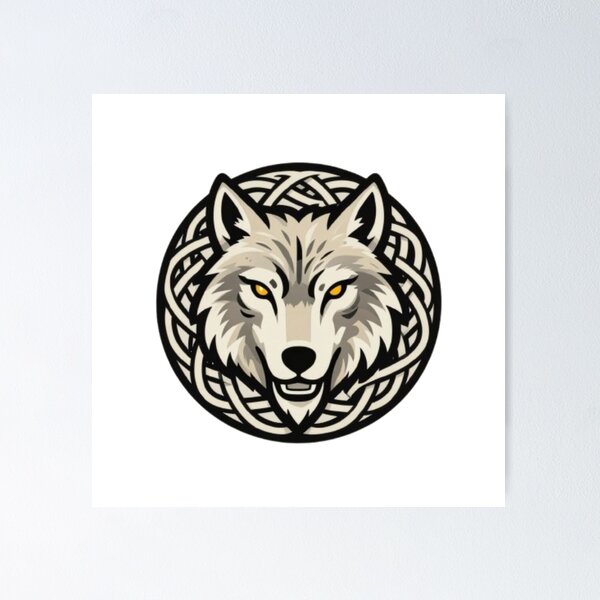 Item preview, Celtic Wolf Head designed and sold by Kirrindy Designs.