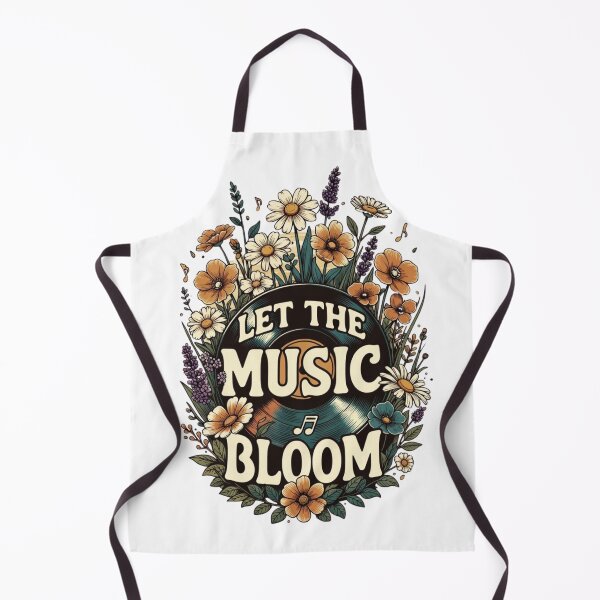 Item preview, Let The Music Bloom | Vinyl Record Flower Music Art designed and sold by NatureHarmony16.
