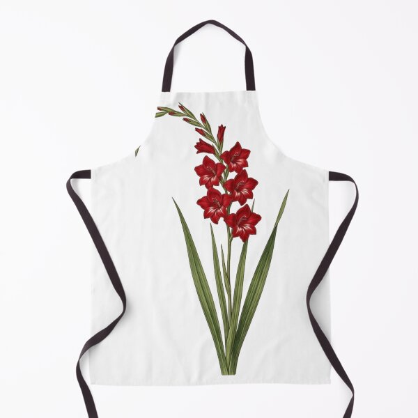 Item preview, Vintage Red Gladiolus - Botanical Sword Lily Art designed and sold by Atlasoloji.