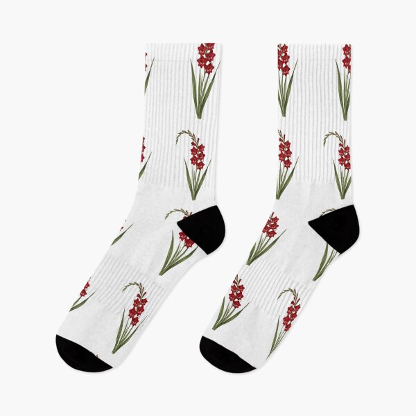 Item preview, Vintage Red Gladiolus - Botanical Sword Lily  Art designed and sold by Atlasoloji.