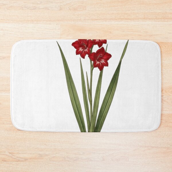 Item preview, Vintage Red Gladiolus - Botanical Sword Lily  Art designed and sold by Atlasoloji.
