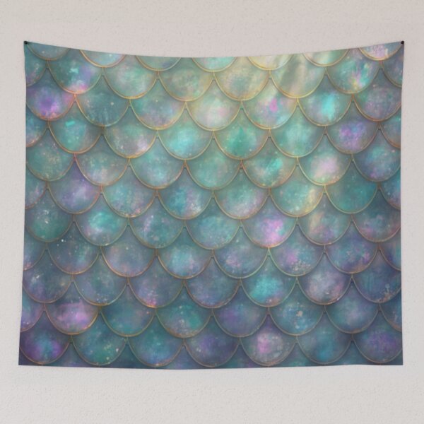 Item preview, Pearly Mermaid Print designed and sold by SeaStarMermaids.