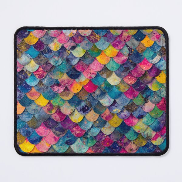 Item preview, Bright Multicolored Mermaid Print designed and sold by SeaStarMermaids.