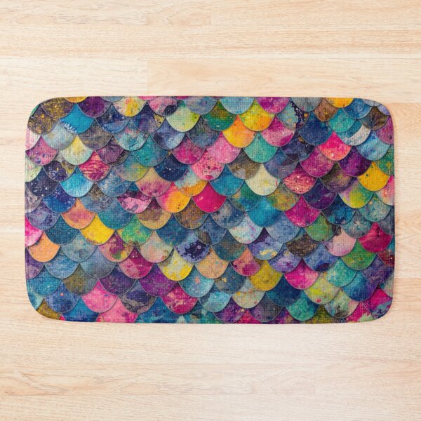 Item preview, Bright Multicolored Mermaid Print designed and sold by SeaStarMermaids.