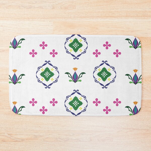 Item preview, Ethnic batik style seamless pattern background with elegant flower motifs vector designed and sold by AjjimaJKM.
