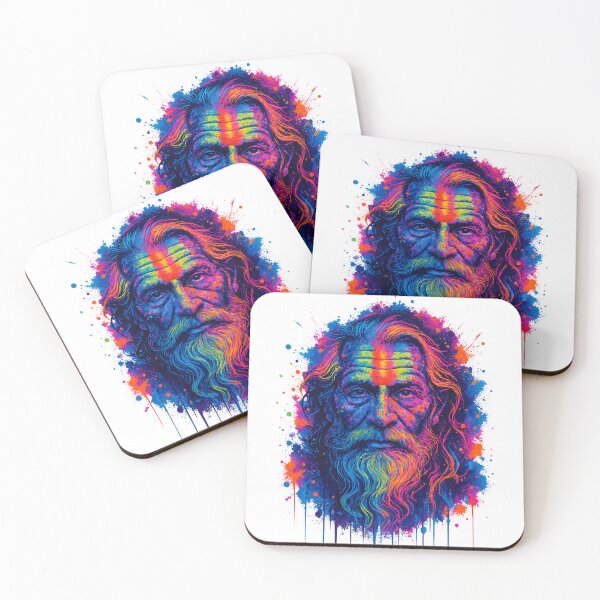 Item preview, Neon Sadhu Graffiti Portrait designed and sold by krazzyremo.