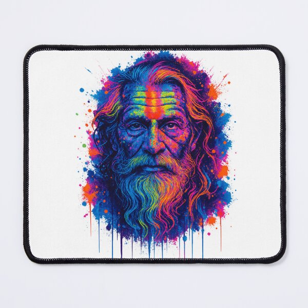 Item preview, Neon Sadhu Graffiti Portrait designed and sold by krazzyremo.
