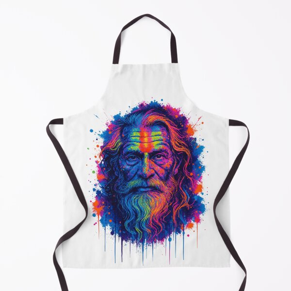 Item preview, Neon Sadhu Graffiti Portrait designed and sold by krazzyremo.
