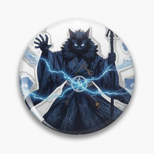 Item preview, Storm Oracle Cat Mystic - Japanese Dark Fantasy Art designed and sold by Tokyo Neo Noir Collective .
