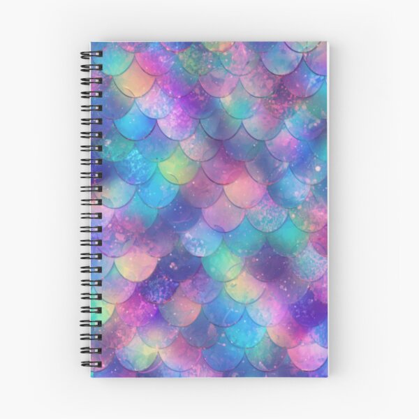 Item preview, Pretty Purple Pink Blue Teal Mermaid Print designed and sold by SeaStarMermaids.