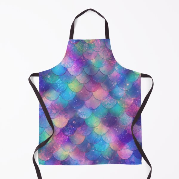 Item preview, Pretty Purple Pink Blue Teal Mermaid Print designed and sold by SeaStarMermaids.