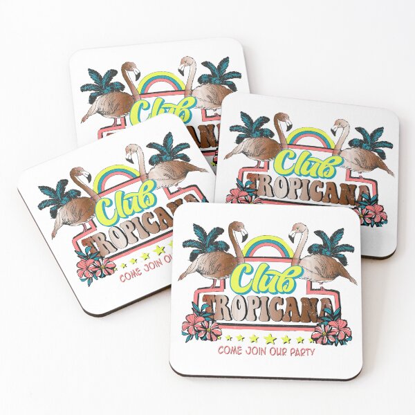 Item preview, Club Tropicana Retro Tropical Flamingo Summer Party T-Shirt designed and sold by Atique Creations.