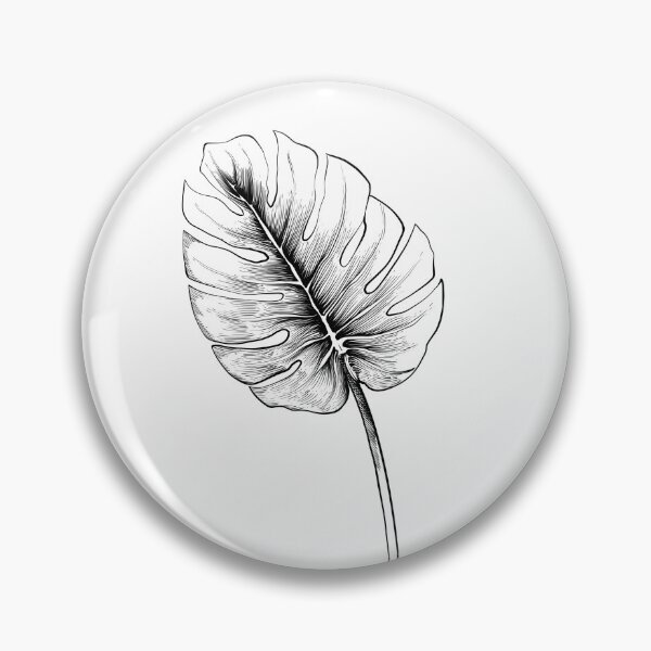 Item preview, Tropical leaf monstera sketch designed and sold by midsketcher.