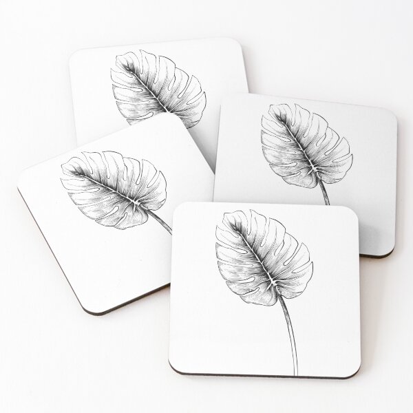 Item preview, Tropical leaf monstera sketch designed and sold by midsketcher.