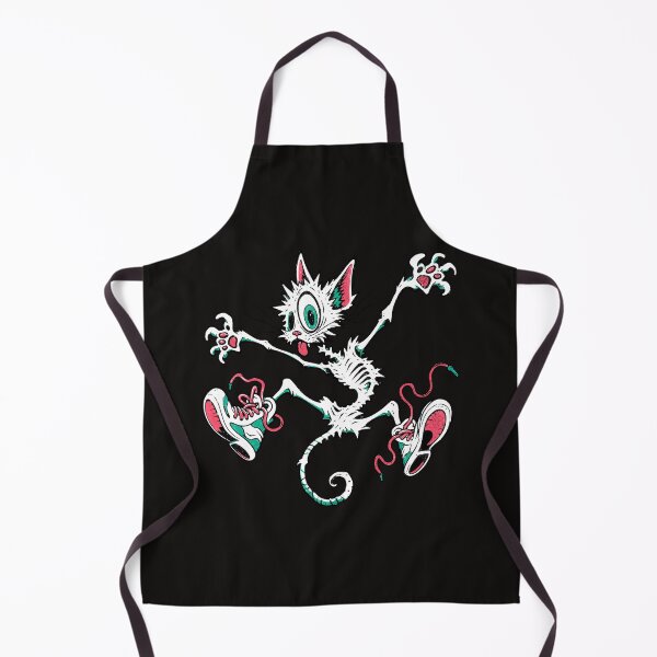 Item preview, Retro Skater Punk Zombie Cat Mascot designed and sold by AwesomeBeyondLimits.