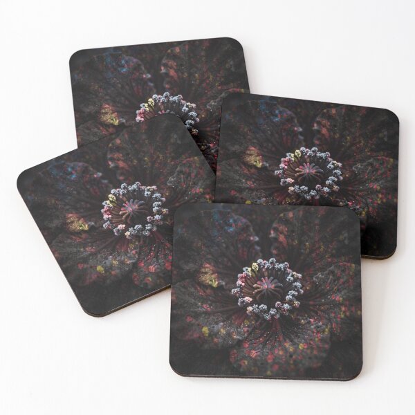 Item preview, Obsidian Bloom | Dark Gothic Flower Macro Art Print designed and sold by WitchyBotanicaArt.