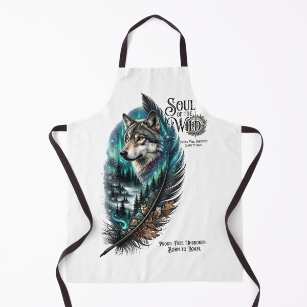 Item preview, Soul Of The Wild Wolf Northern Lights Feathe designed and sold by Sovereign Supply Co..