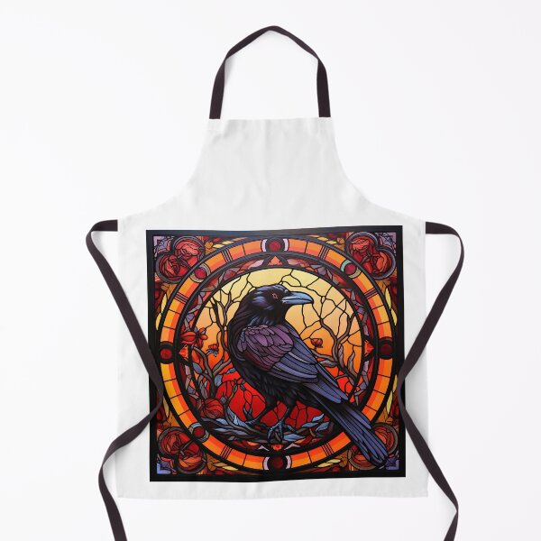 Item preview, Raven in Stained Glass Window Art designed and sold by Articora.