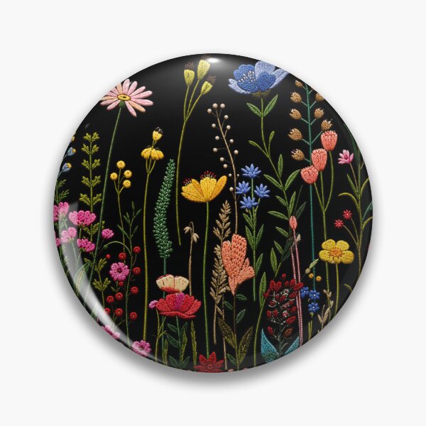 Item preview, Wildflower Meadow Embroidery designed and sold by ColorSplash123.