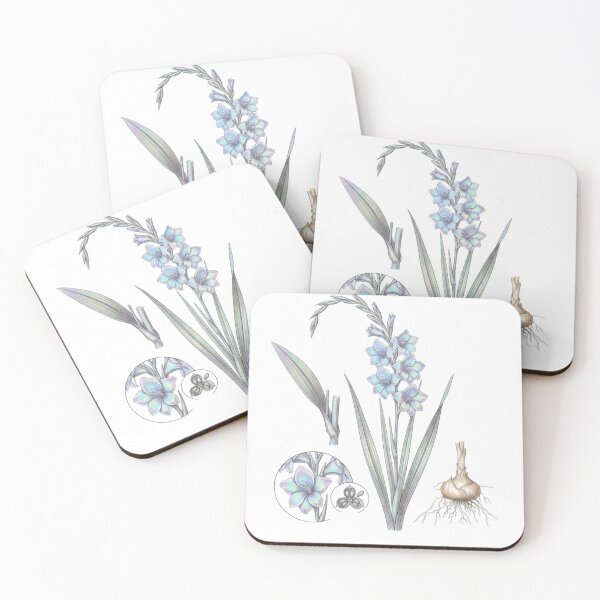 Item preview, Iridescent Gladiolus - Holographic Aesthetic Botanical Art designed and sold by Atlasoloji.
