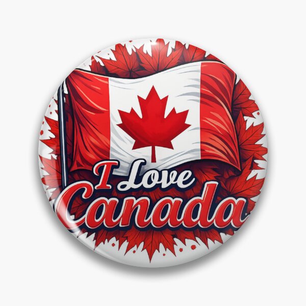 Item preview, I Love Canada – Patriotic Maple Leaf Flag T‑Shirt Design designed and sold by stickyverselab.