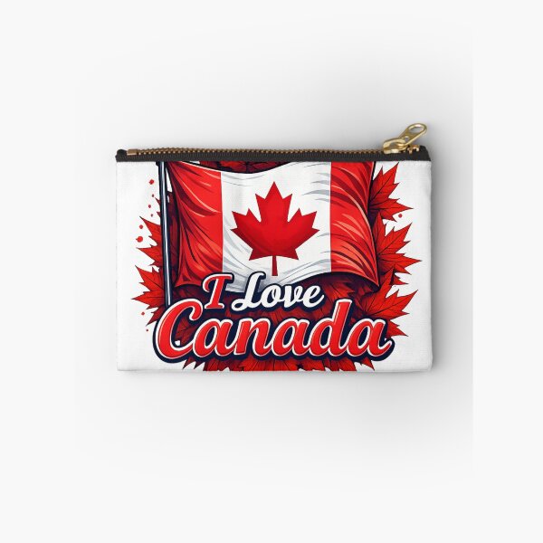 Item preview, I Love Canada – Patriotic Maple Leaf Flag T‑Shirt Design designed and sold by stickyverselab.