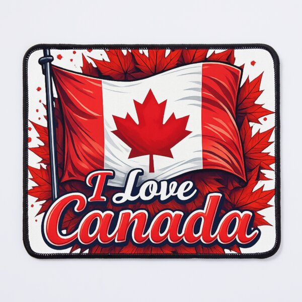 Item preview, I Love Canada – Patriotic Maple Leaf Flag T‑Shirt Design designed and sold by stickyverselab.