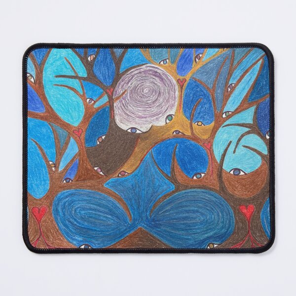 Item preview, Spirits Watch Over Us Watercolor Pencil Drawing designed and sold by Painted Magic Studio.