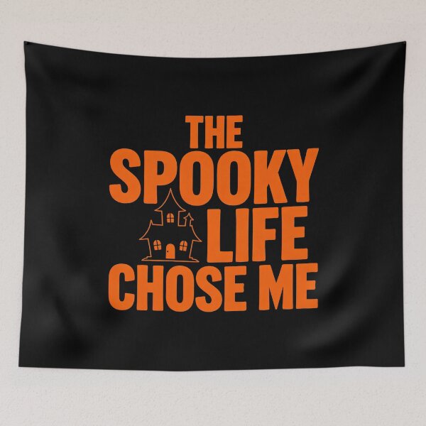 Item preview, The Spooky Life Chose Me Funny Haunted House Halloween Shirt designed and sold by Raw Tigers.