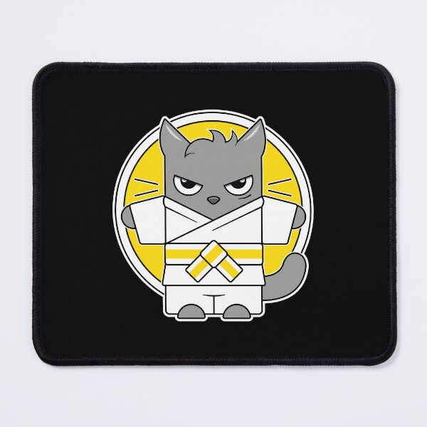 Item preview, White Yellow Belt Judo Cat designed and sold by eve streets.