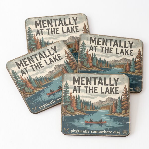 Item preview, Mentally at the Lake | Vintage National Park Adventure T-Shirt designed and sold by DmaarGroup.