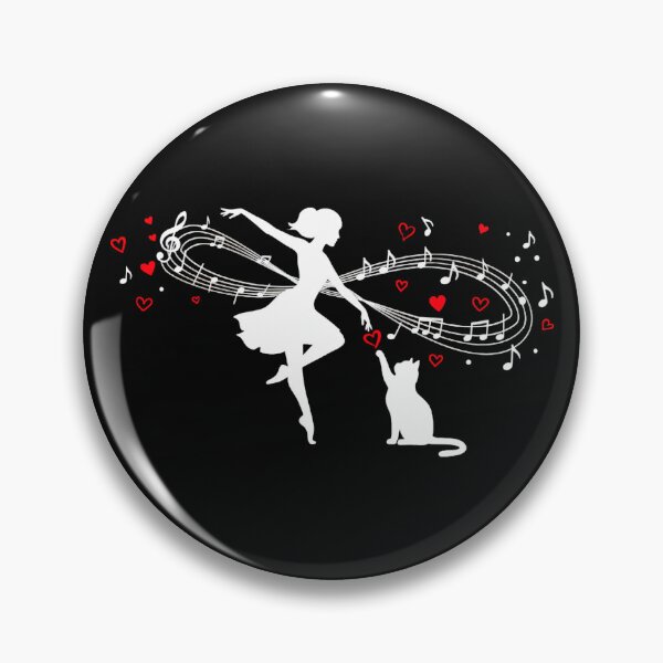 Item preview, Ballerina Cat Music Infinity Love designed and sold by LysiTHWIP.