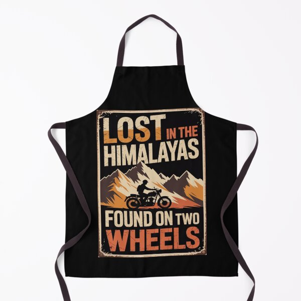 Item preview, Lost in the Himalayas Found on Two Wheels Shirt | Vintage Motorcycle Adventure Rider designed and sold by Globalcitytees.