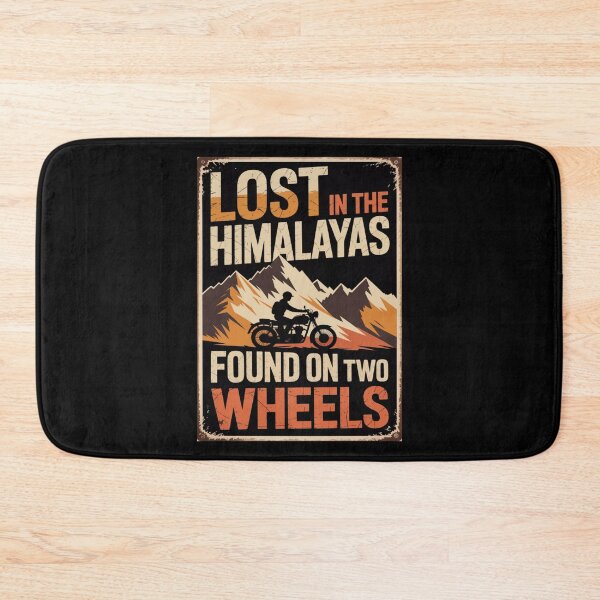 Item preview, Lost in the Himalayas Found on Two Wheels Shirt | Vintage Motorcycle Adventure Rider designed and sold by Globalcitytees.