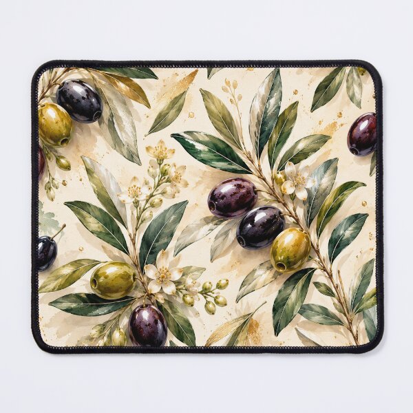 Item preview, Watercolor Olive Branch Pattern | Mediterranean Botanical Art designed and sold by TheSlowShore.